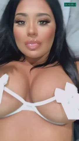 erect nipples lingerie selfie clip