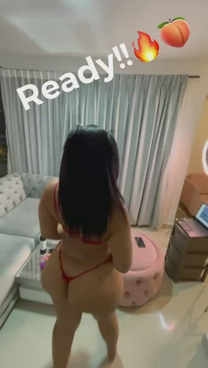 Ass Clapping Camgirl Latina Thong Webcam clip