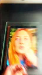 Celebrity Cum Jerk Off Masturbating Redhead clip