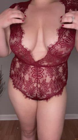 Red lace and milky goodness
