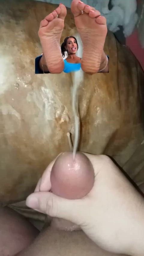 cum on feet cumshot foot fetish goddess joi jerk off onlyfans tribute clip