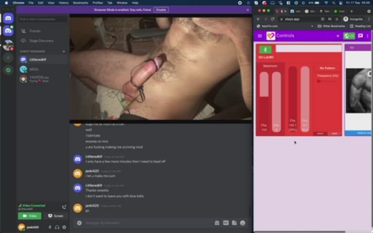 21 Years Old Cock Cum Cumshot Electric Electro clip