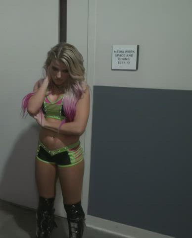 Big Tits Harley Quinn Pierced Pink Pretty Tease Thighs Wrestling clip
