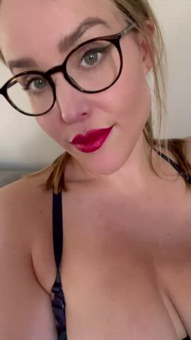 big tits boobs glasses hotwife lipstick natural tits neighbor nipples tits clip