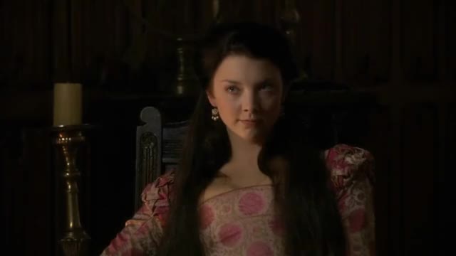 Anne Boleyn wearing pink (Natalie Dormer) in the Tudors