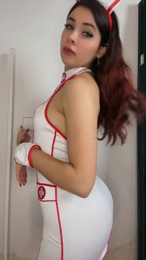 nurse ass homemade cute latina brunette teen clip