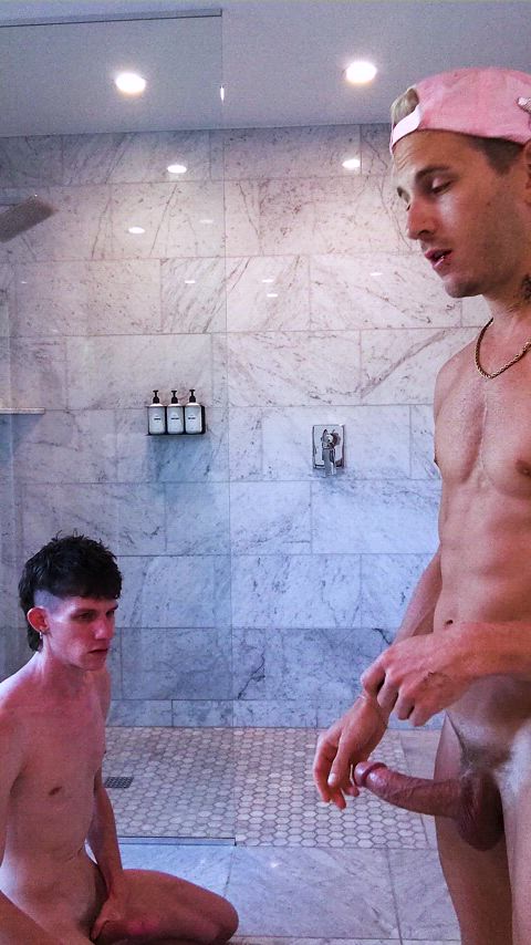 alpha blowjob cock worship gay muscles real couple thick cock twink clip