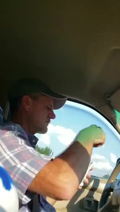 Girl opens a can of liquid ass in the car and her dad thinks she shartted her pants.