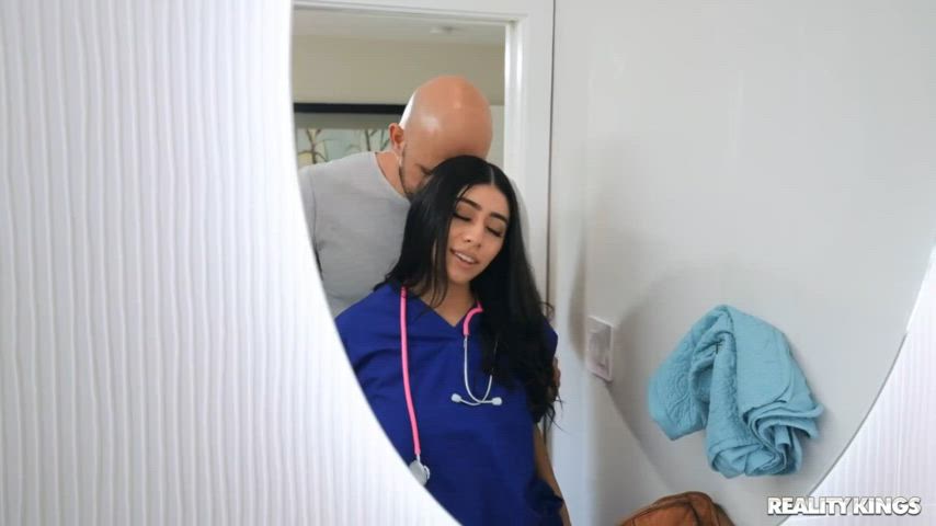 Violet Myers in 'My Nurse Girlfriend Needs A Sexy Massage' (Reality Kings)