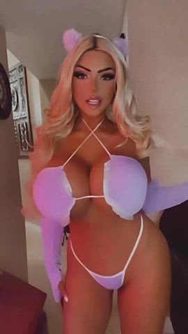 blonde fake ass fake boobs fake tits clip