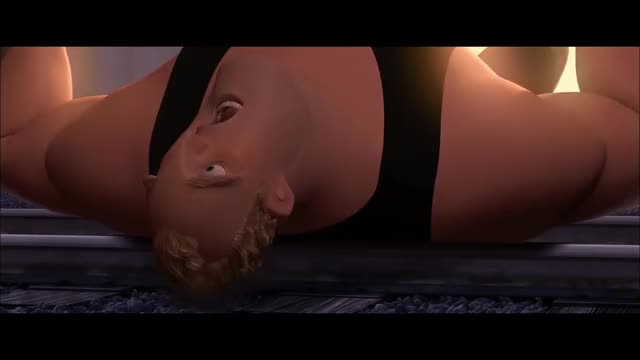 Mr Incredible Bench Pressing a Train