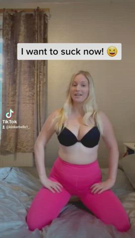 I want to suck! ?