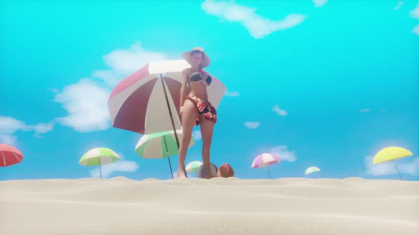 Having fun at the beach with mommy (Lition3D)