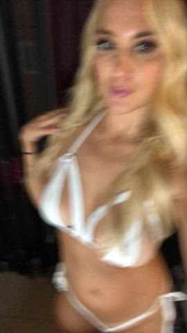 big tits bikini blonde boobs goddess milf micro bikini pornstar sexy clip