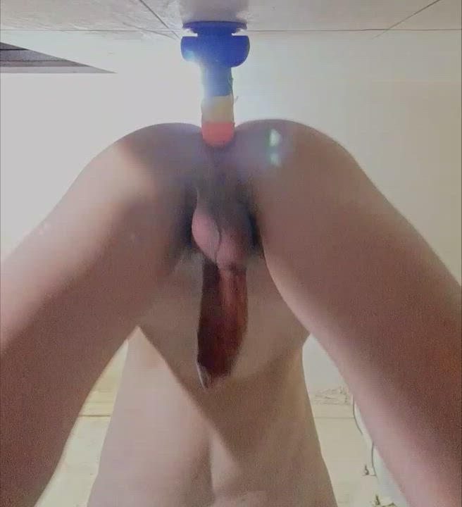 Moaning and leaking on my dildo &gt;&lt;