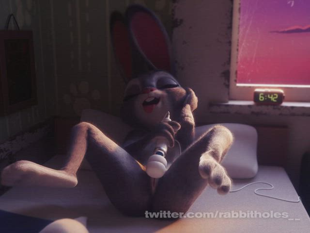 Animation Bunny Masturbating Police Vibrator clip