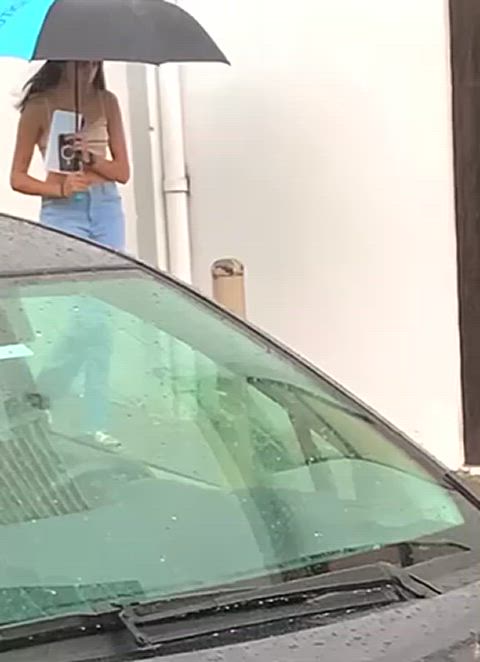 amateur babe cute homemade latina non-nude outdoor spy spy cam voyeur clip
