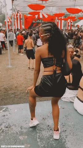 big ass big tits bikini cleavage compilation dancing festival party public clip