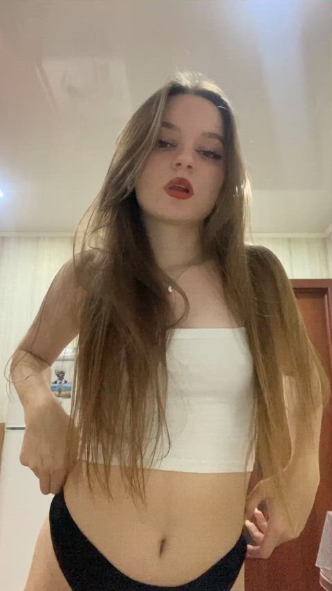 brunette cute sissy tease tiktok amateur-girls tik-tok clip