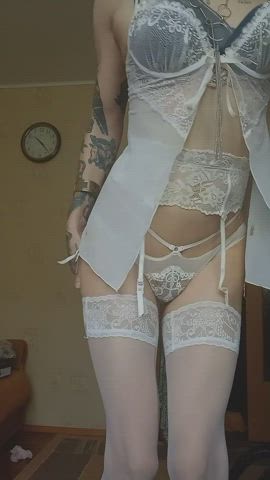 19 Years Old 20 Years Old BBC Lingerie Sissy Stockings clip