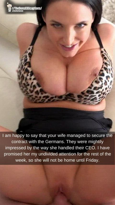Are you proud of how your wife builds her career?