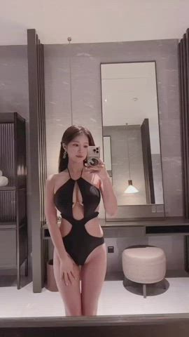 asian bikini korean onlyfans swimsuit tease teen tight clip