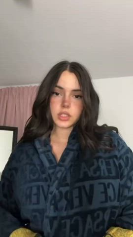 big tits boobs brunette clothed sfw tiktok clip