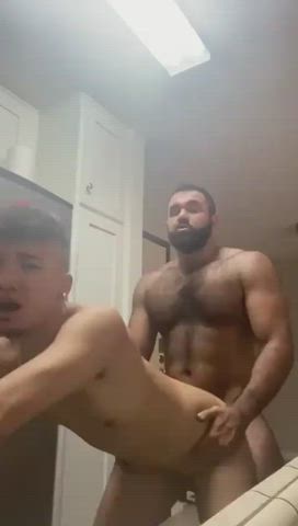 anal gay standing doggy clip