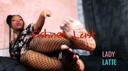 Ebony Fishnet Foot Fetish clip