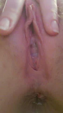 My sticky creamy pussy looks so welcoming, cum in me?