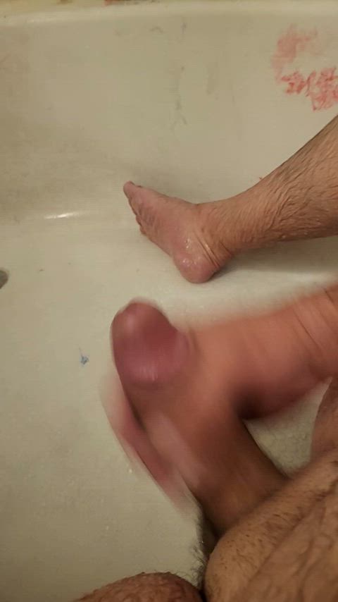 amateur big dick cock cum cumshot dad homemade jerk off masturbating clip