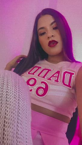 cheerleader cute daddy girlfriend latina lipstick pink tattoo teen clip