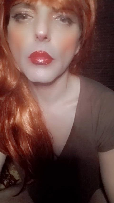 cute femboy lips lipstick sissy smoking tease trans trans woman transgender smoking-fetish