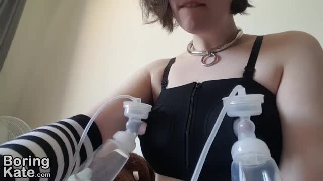 42. Hucow breast pumping and chastity.b