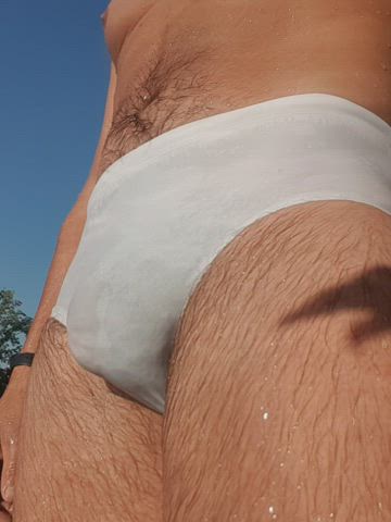 Bikini Gay Little Dick Public Swimsuit clip