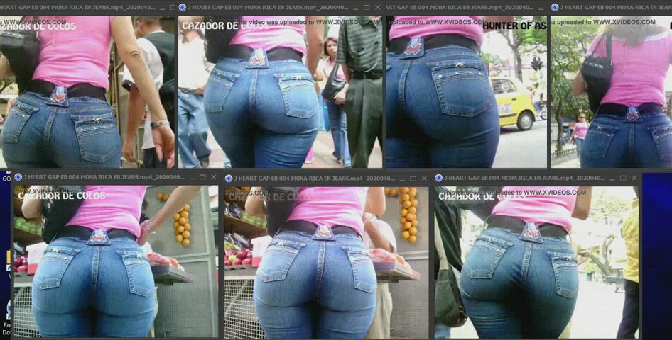 booty jeans split screen porn clip