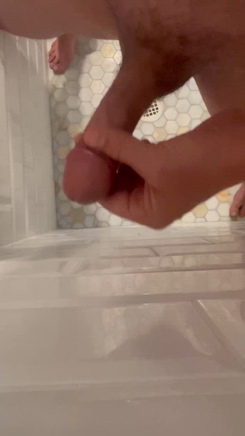 circumcised masturbating shower clip