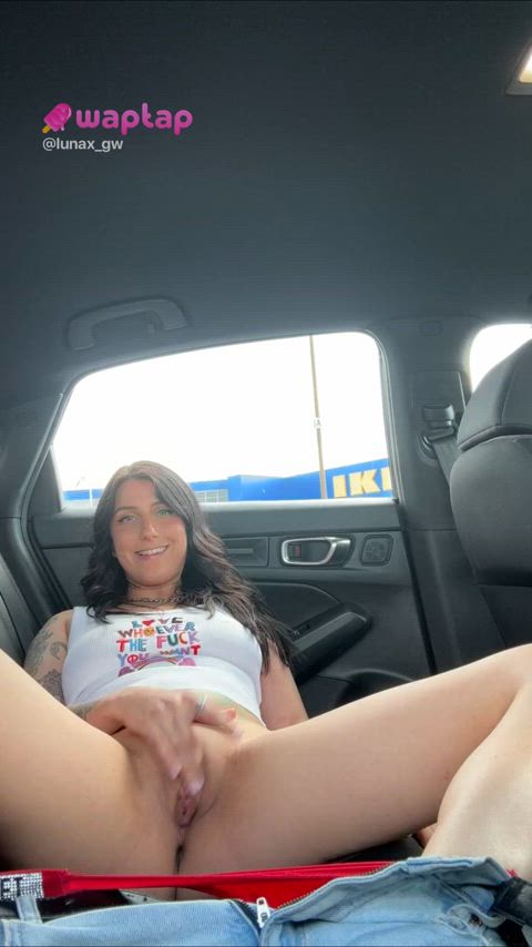 Almost caught masturbating inside the car
