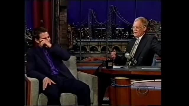 Tom Cruise Laughs Hysterically at The Late Show with David Letterman