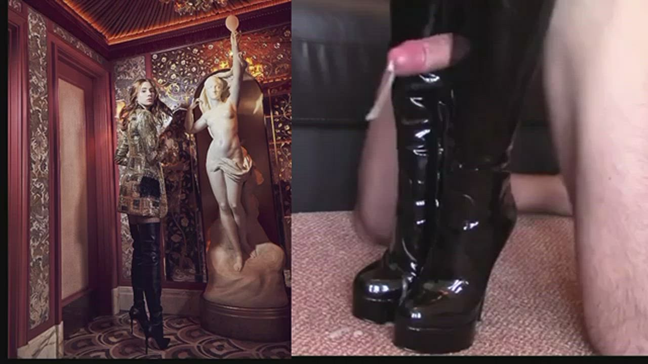 Fuck Karen Gillan's shiny boots