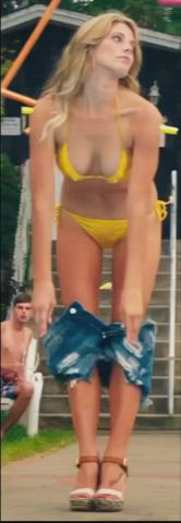 Ashley Greene Bikini slow motion