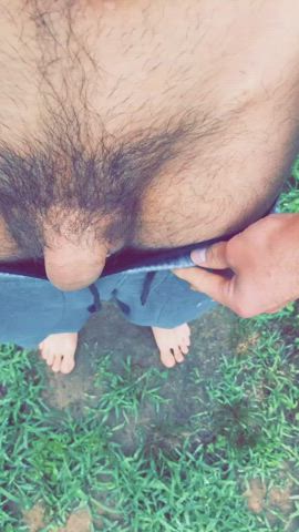 Love pissing outside on a cloudy day. Or any day.