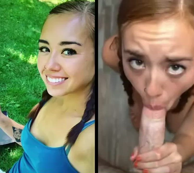 Casual pictures and bj with facial video collage