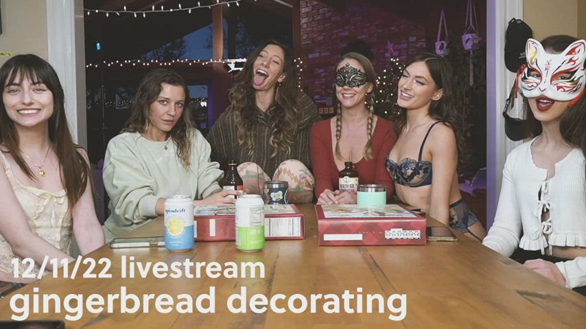 The full 3 hour gingerbread house decorating livestream from 12/11/22 is now live