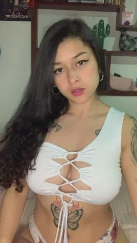 areolas boobs bouncing tits latina natural tits nipple piercing tits titty drop clip