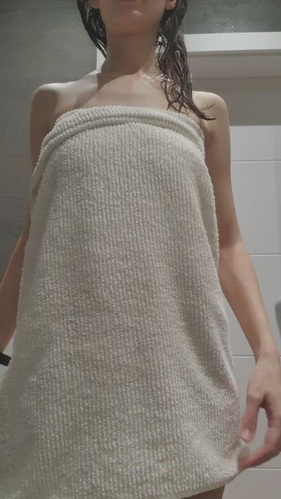 Dropping my towel, would you join me in the shower? ;)