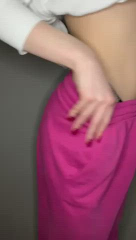 ass panties strip tease teasing thong clip