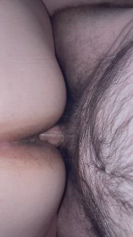 Our first time posting online. With creampie finish!