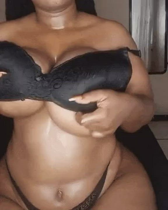 African BBW Big Tits Bra Flashing South African Strip Tease clip