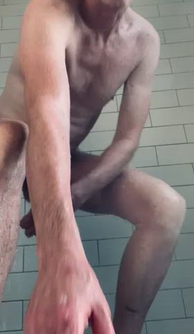 male masturbation naked shower clip